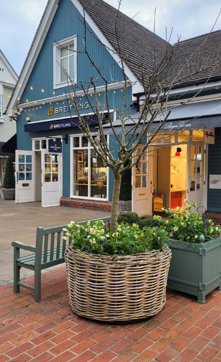 Rattan Basket Planter - Colossal